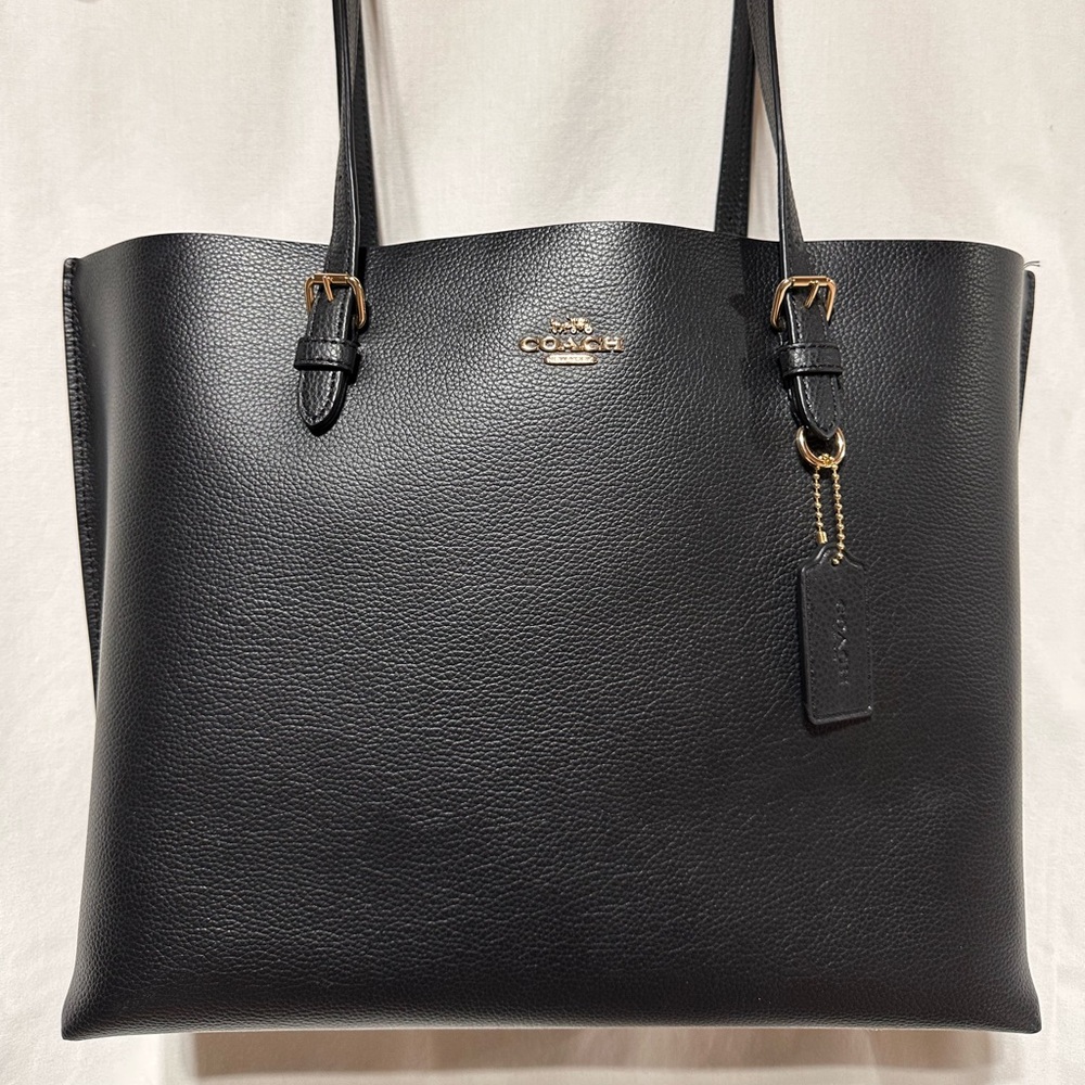 COACH Mollie Tote in black.